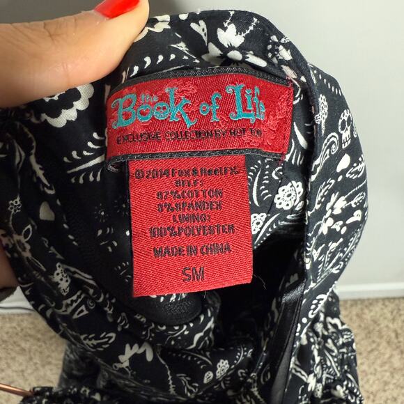 Book Of Life Hot Topic Womens Dress Small Halter Swing Grunge Goth Whimsigoth - Picture 5 of 7